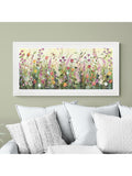 John Lewis framed print Colourful Florals 111x56cm, imported from the UK