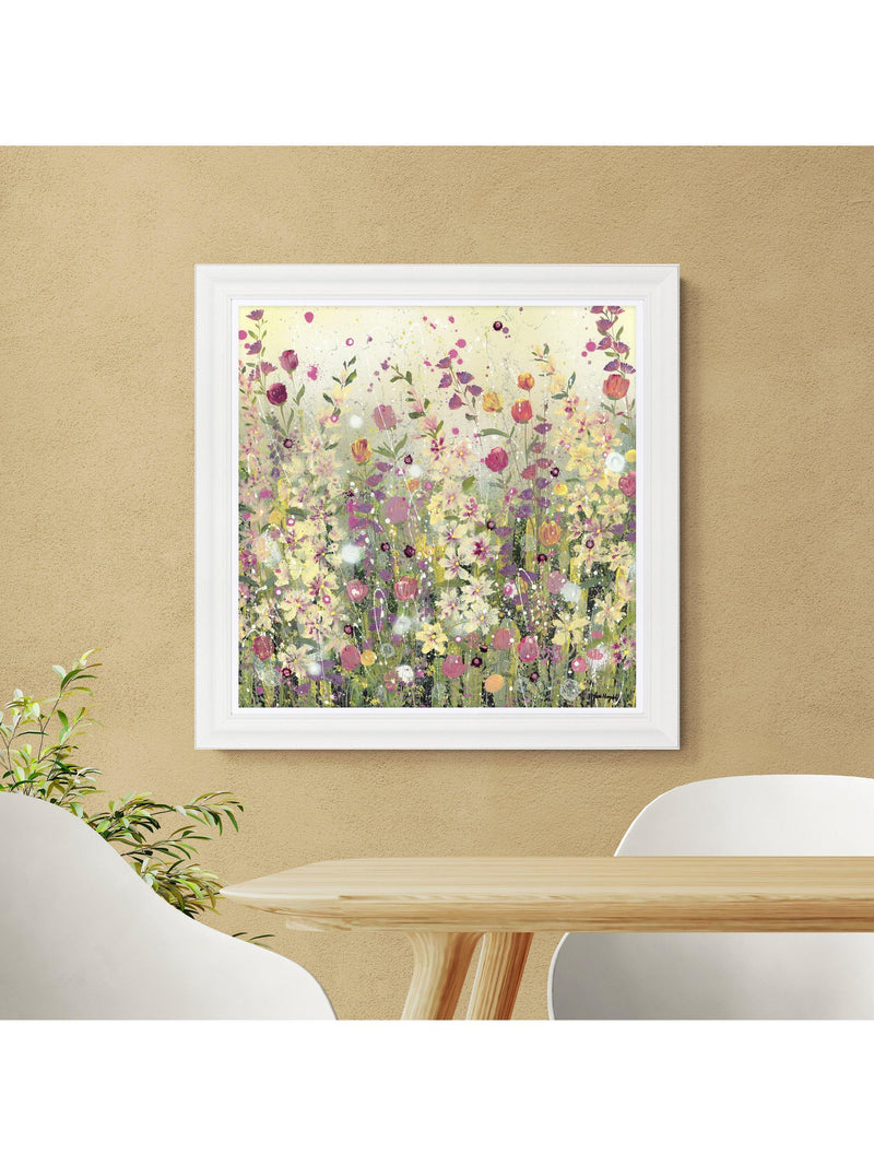 John Lewis floral framed print by Jane Morgan 81x81cm (British brand)