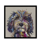John Lewis John Lewis Louise Luton 'Bumbles Cockapoo' Framed Print, 74 x 74cm- Buy online at McGrocer