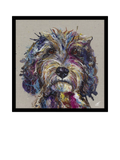 John Lewis Bumbles Cockapoo framed print 74cm by Louise Luton, UK version