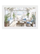 John Lewis John Lewis Richard Macneil 'Beach House' Framed Print, 113 x 73 cm- Buy online at McGrocer