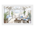 John Lewis Beach House framed print 113x73 cm, imported from the UK