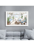 John Lewis Beach House framed print 113x73 cm, imported from the UK