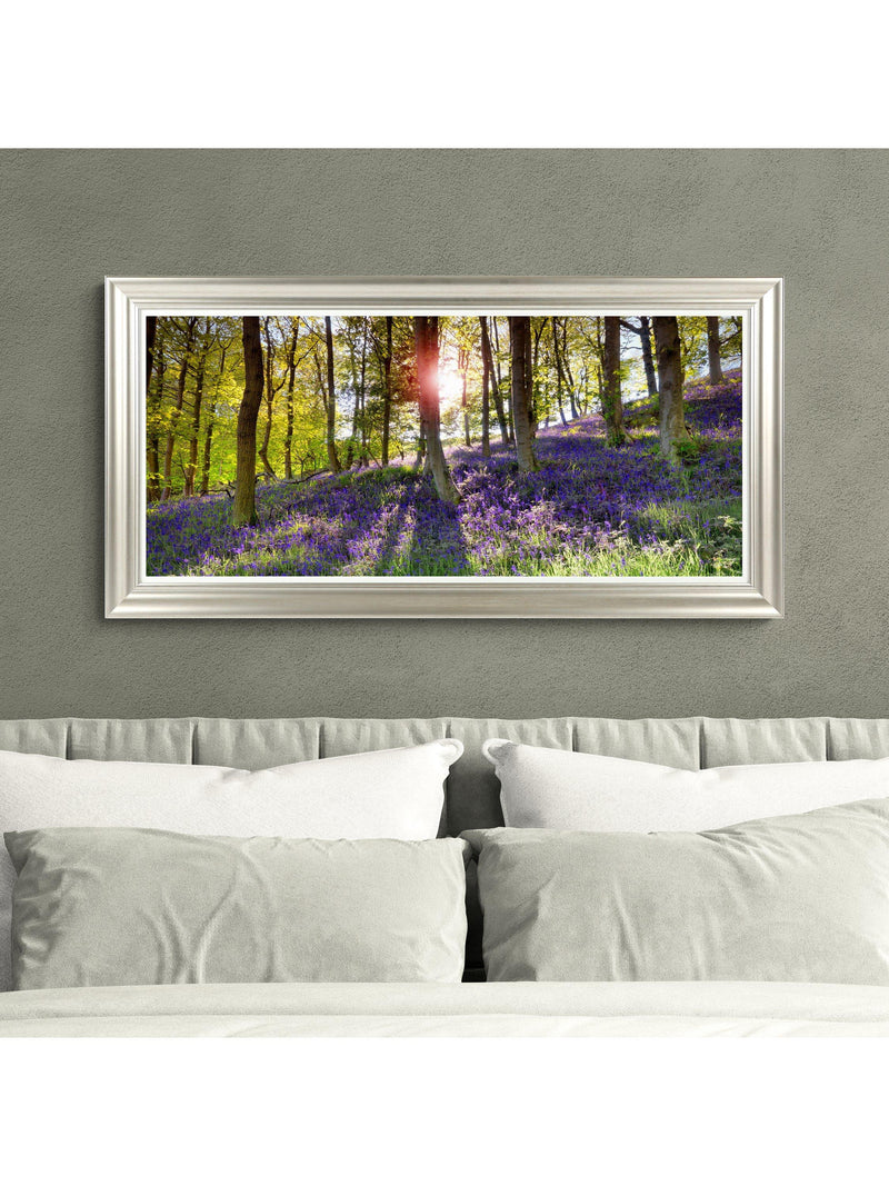 John Lewis Bluebell Woods photographic print 111 x 56cm (British brand)