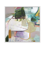 John Lewis John Lewis Natasha Barnes 'Green Obsidian' Canvas Wall Art Print, 106 x 106 cm- Buy online at McGrocer