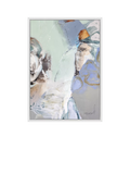 John Lewis Green Rose abstract canvas print 76x106cm, imported from the UK