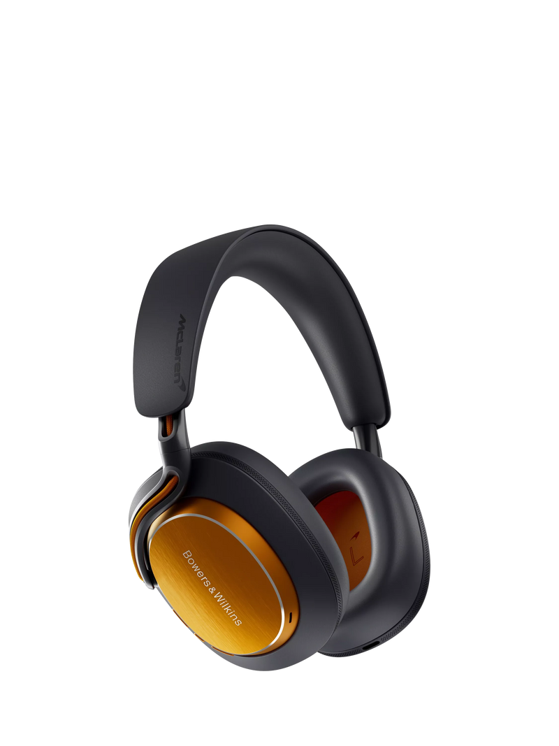 Bowers & Wilkins PX8 S2 McLaren Edition headphones, imported from the UK