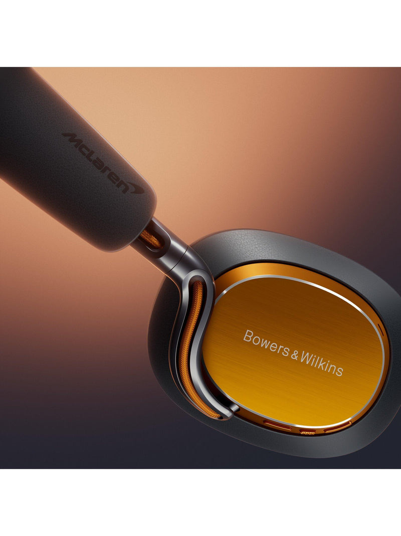 Bowers & Wilkins PX8 S2 McLaren Edition headphones, imported from the UK