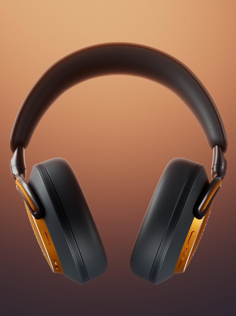 Bowers & Wilkins PX8 S2 McLaren Edition headphones, imported from the UK