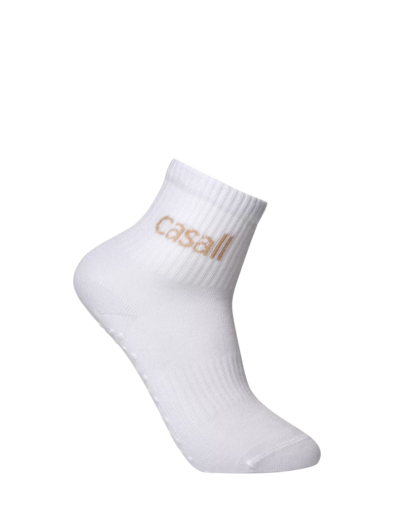 Casall white non slip tube socks (British brand)