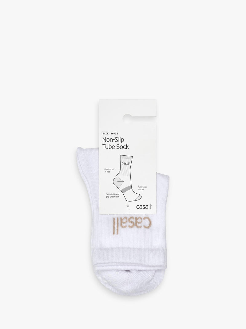 Casall white non slip tube socks (British brand)