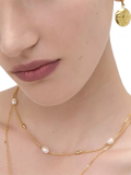 Ottoman Hands pearl and chain necklace 50cm (British brand)