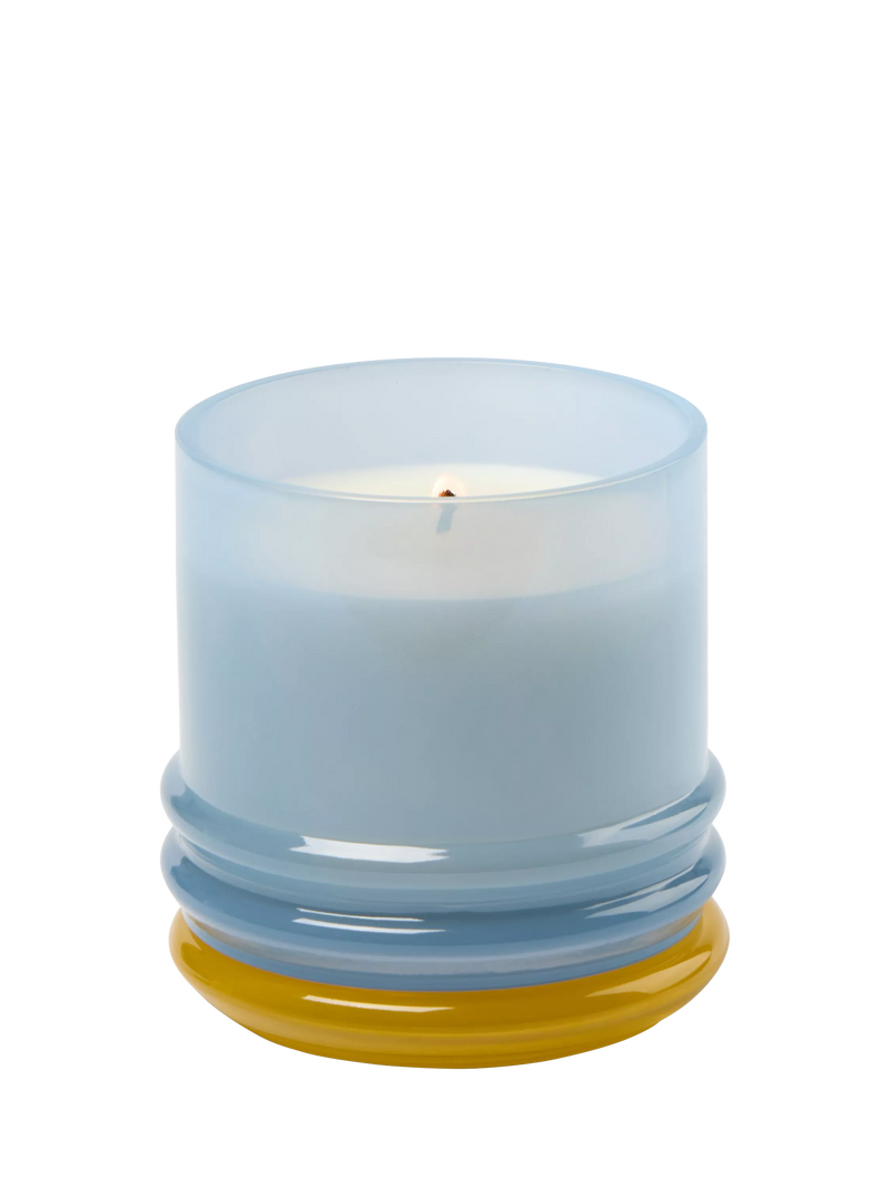 Paddywax lemon scented stacked glass candle 655g - British product