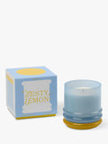 Paddywax lemon scented stacked glass candle 655g - British product