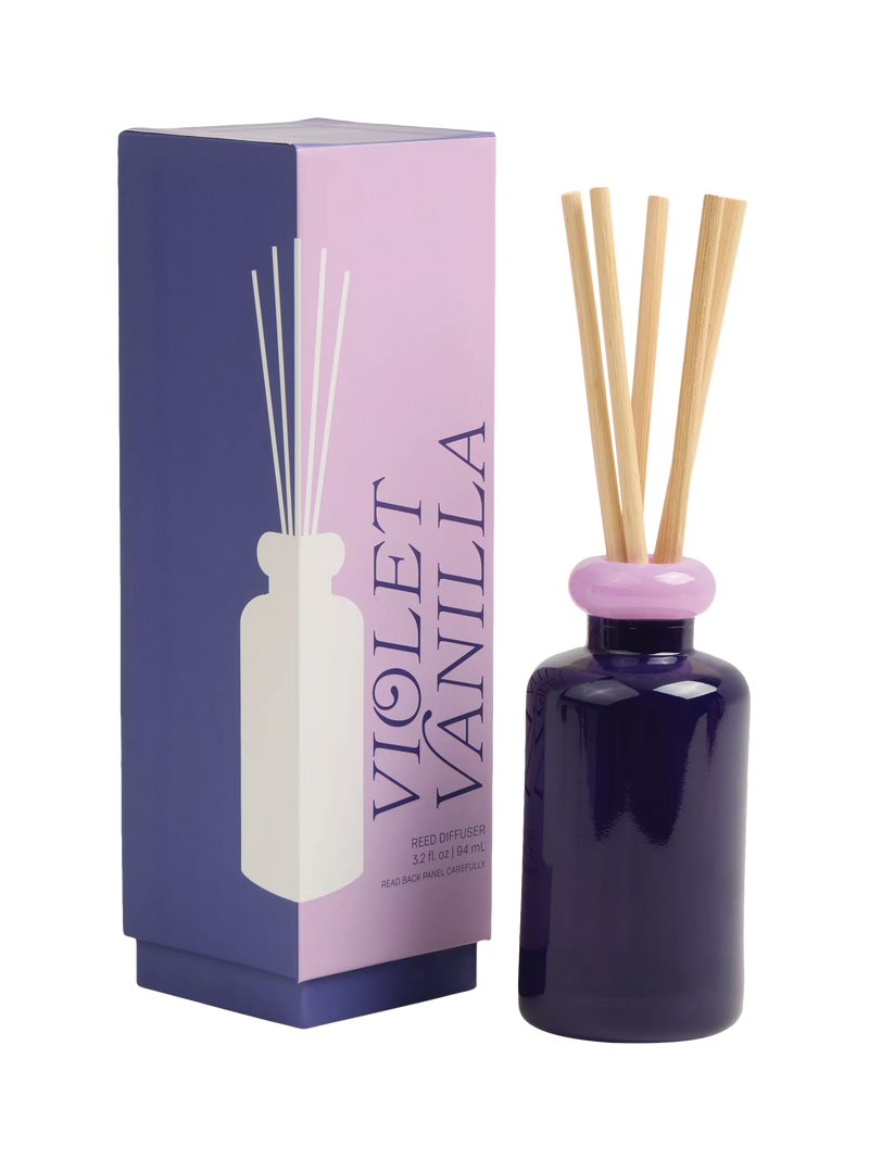 Paddywax stacked glass vanilla reed diffuser 94ml - British product