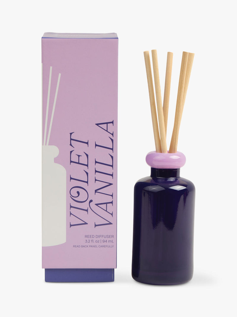 Paddywax stacked glass vanilla reed diffuser 94ml - British product