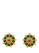 John Lewis Ottoman Hands Marigold Green Agate Beaded Earrings Gold- Buy online at McGrocer