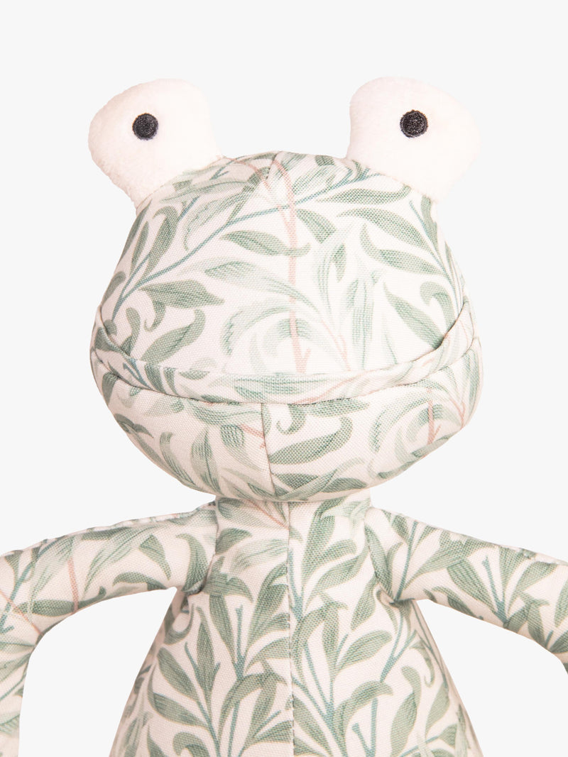 Morris & Co Willow Boughs frog dog toy (British brand)