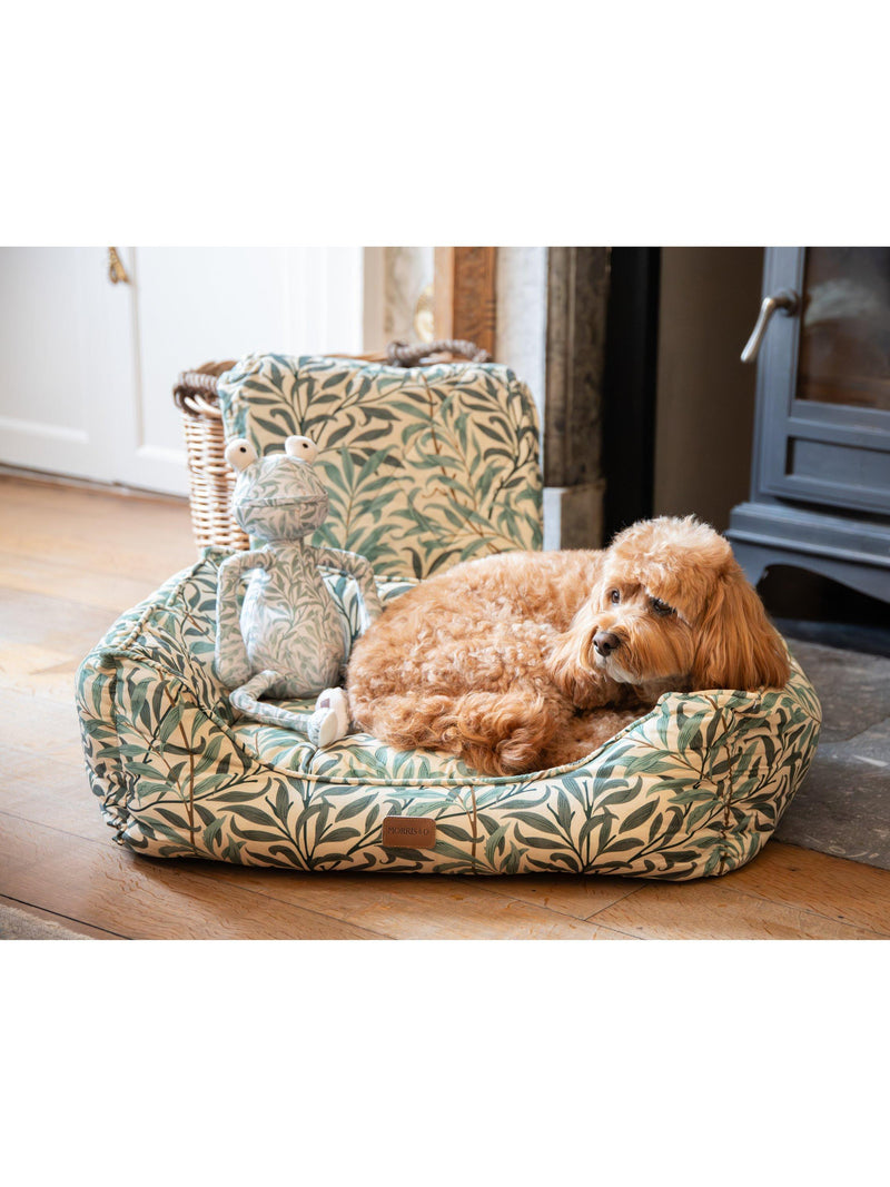 Morris & Co Willow Boughs frog dog toy (British brand)
