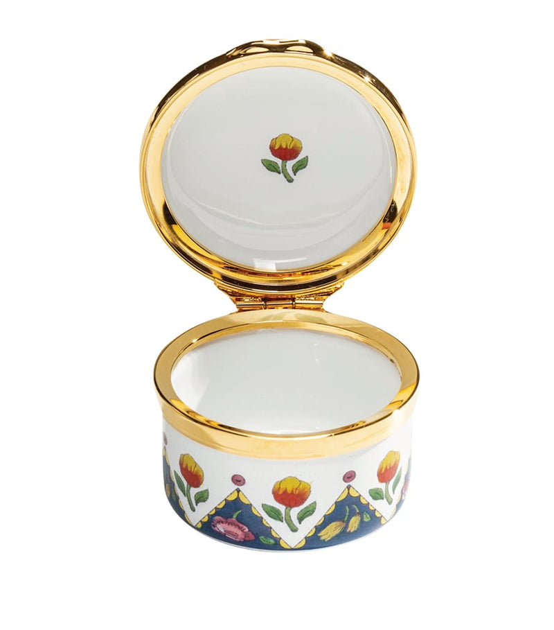 Halcyon Days happy birthday floral gift box, UK version
