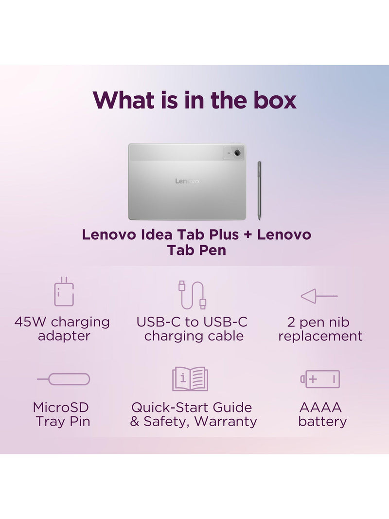 Lenovo IdeaTab Plus tablet 12.1 inch 256GB (British brand)