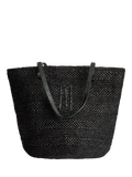 By Malene Birger straw tote bag Black (British brand)