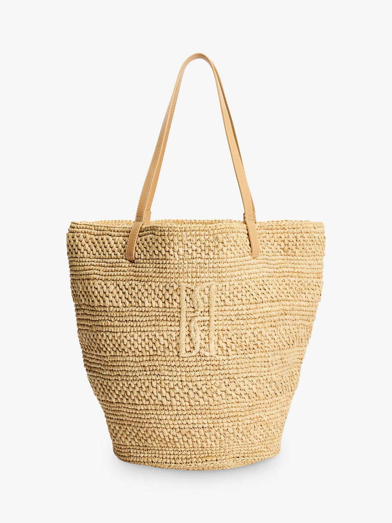 By Malene Birger straw tote bag Black (British brand)