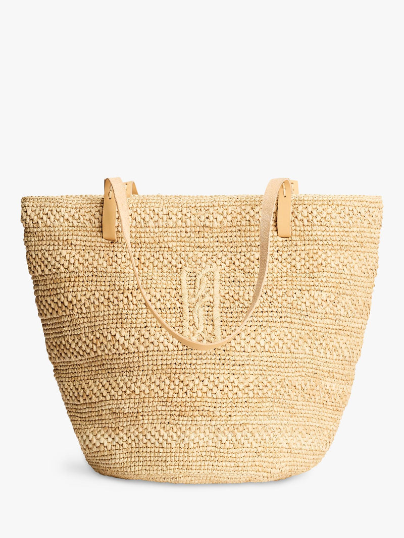 By Malene Birger straw tote bag Black (British brand)