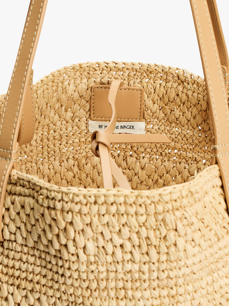By Malene Birger straw tote bag Black (British brand)