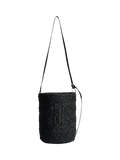 By Malene Birger Mirabellee Straw Bucket Bag, Black