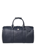 Aspinal of London Boston Pebble Grain Leather Holdall Bag, Navy