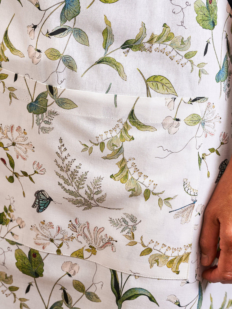 Sophie Allport Wild Floral cotton apron - British product