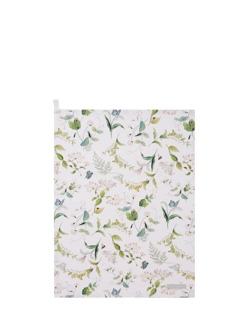 Sophie Allport Wild Floral cotton tea towel (British brand)