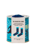 Gentlemen's Hardware football socks in a tin, imported from the UK