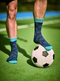 Gentlemen's Hardware football socks in a tin, imported from the UK