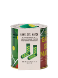 Gentlemen's Hardware tennis socks in a storage tin, UK version