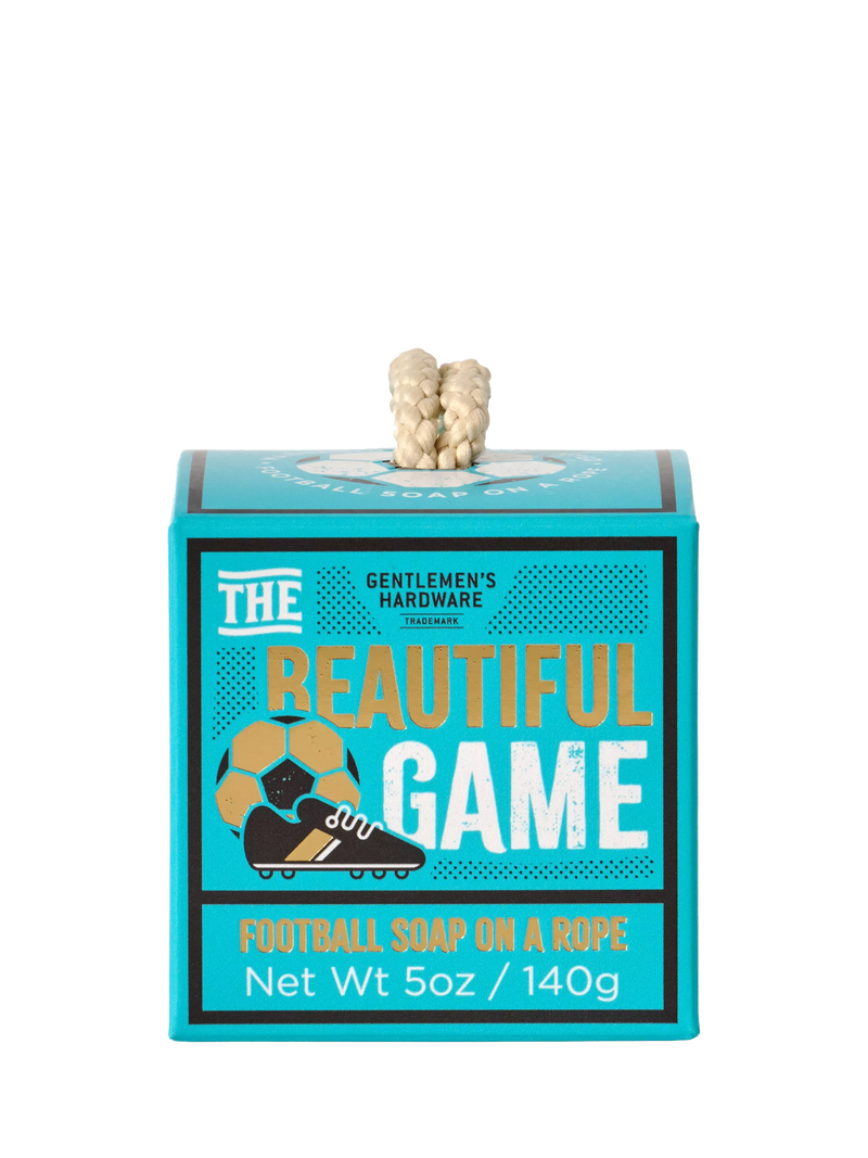 Gentlemen's Hardware football soap on a rope 140g (British brand)
