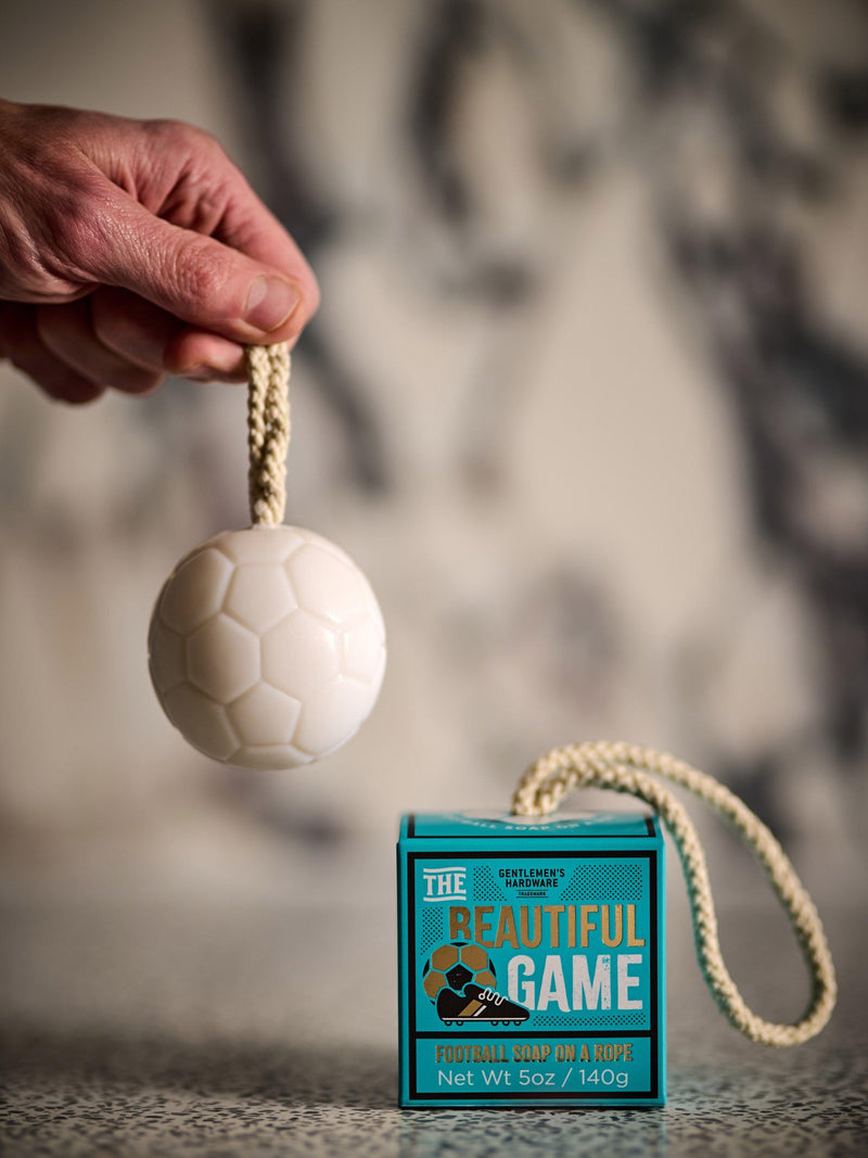 Gentlemen's Hardware football soap on a rope 140g (British brand)