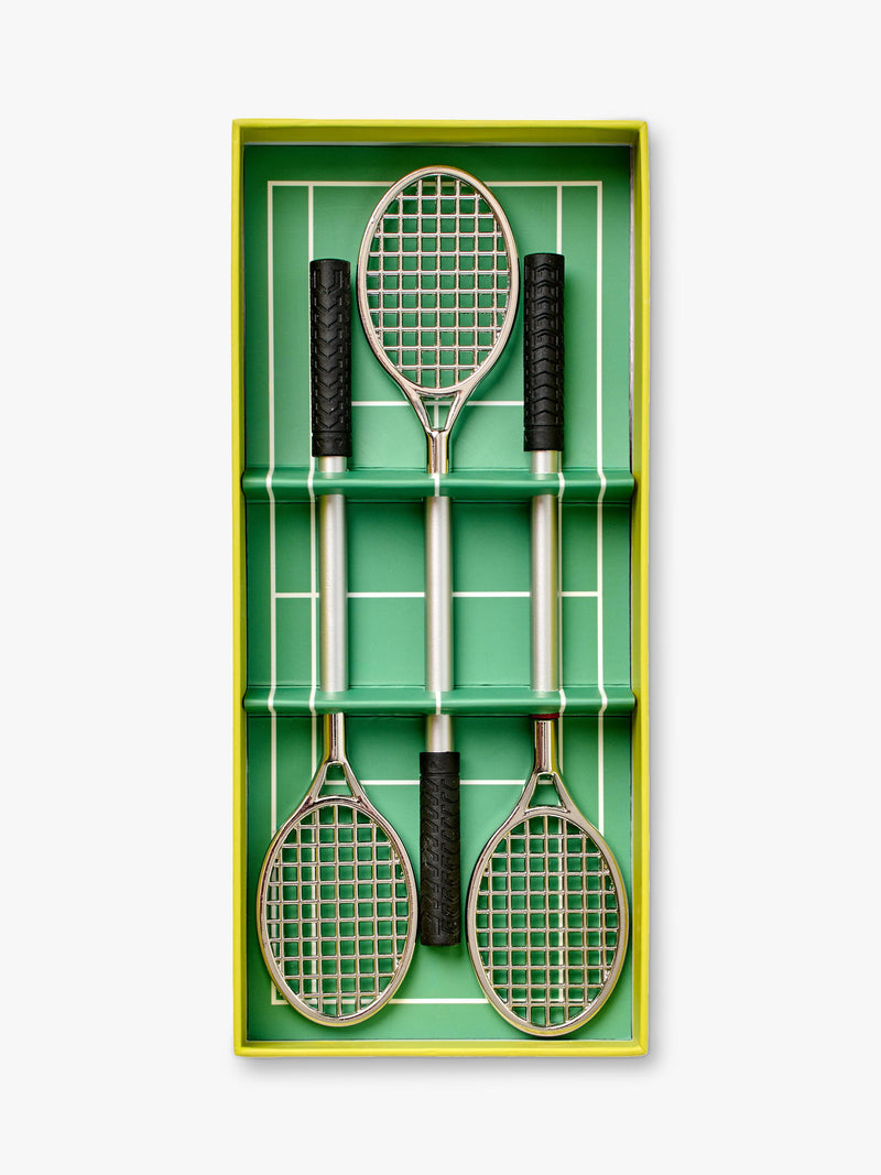 Gentlemen's Hardware tennis racket ballpoint pen set, imported from the UK