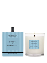 John Lewis Stoneglow Modern Classic Gardenia & White Muguet Scented Candle, 200g- Buy online at McGrocer