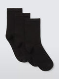 John Lewis ankle socks pack of 3 black (British brand)