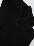 John Lewis trainer socks pack of 3 black, imported from the UK