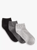 John Lewis trainer socks pack of 3 mono multi (British brand)