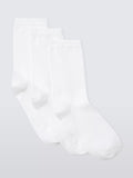 John Lewis ankle socks pack of 3 white, imported from the UK