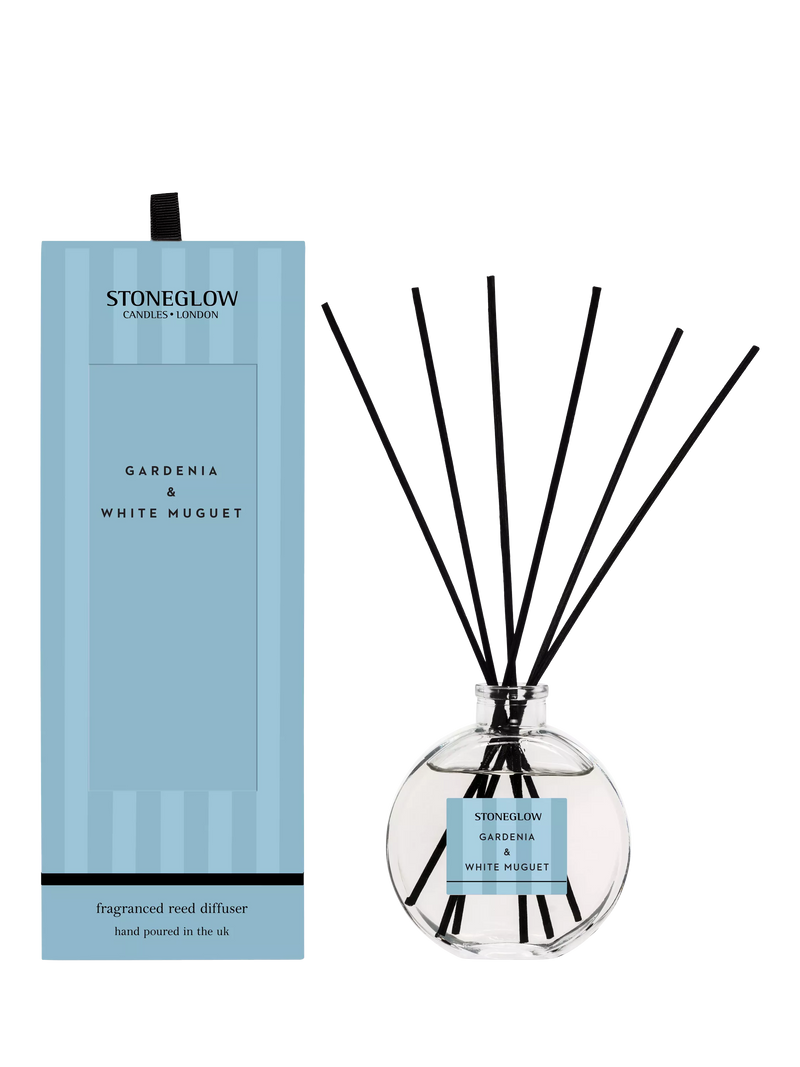 Stoneglow reed diffuser Gardenia & White Muguet 120ml (British brand)