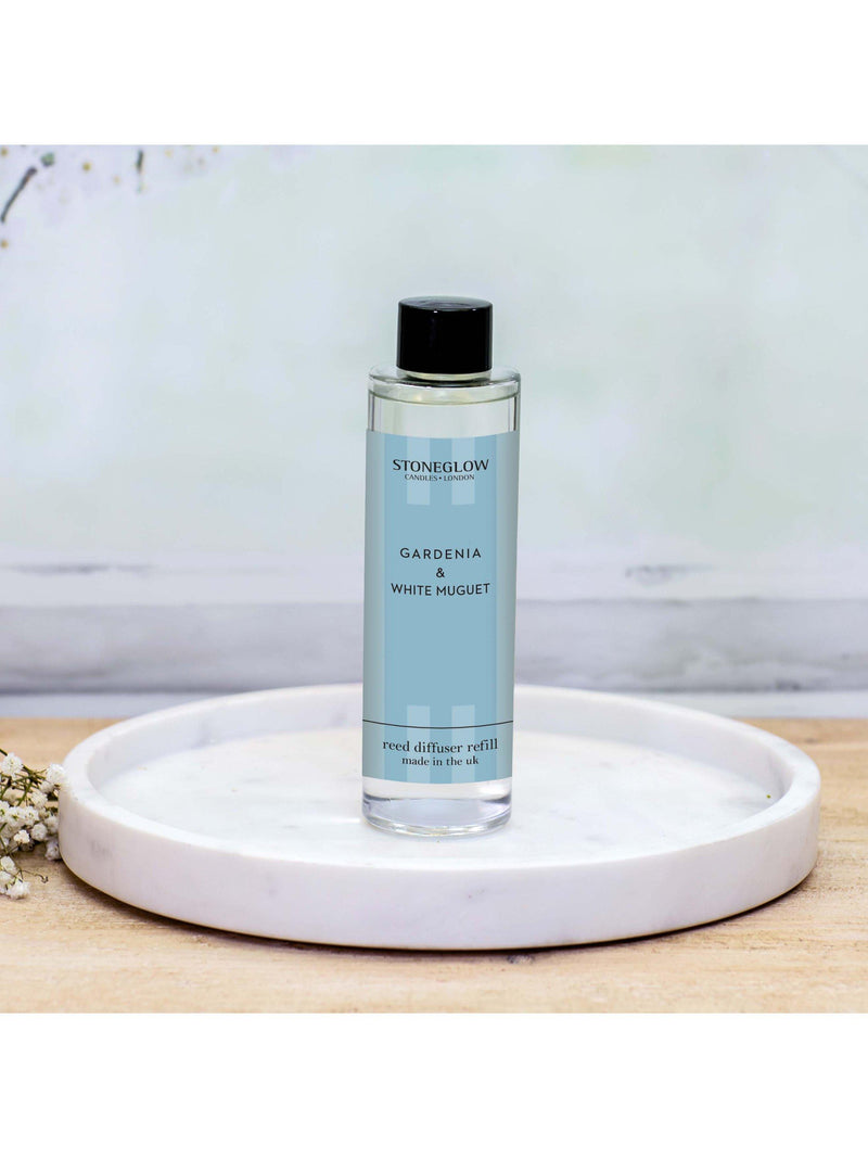 Stoneglow diffuser refill Gardenia & White Muguet 210ml (British brand)