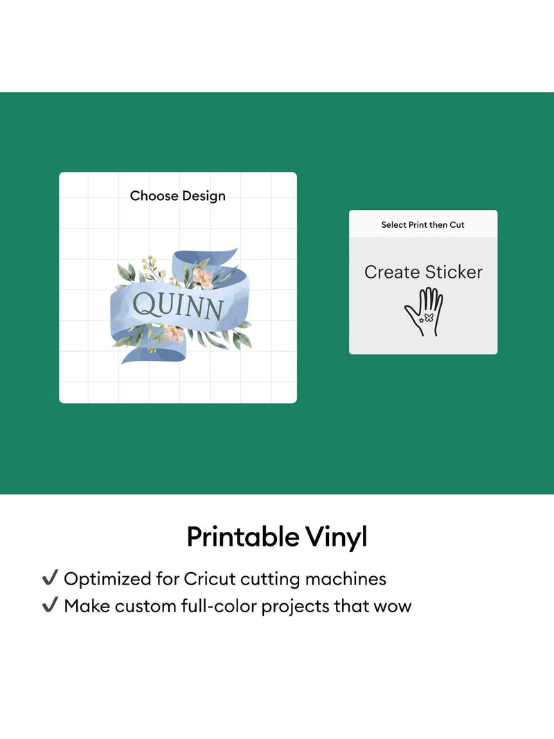 Cricut printable sticker paper A4 white 8 sheets, imported from the UK