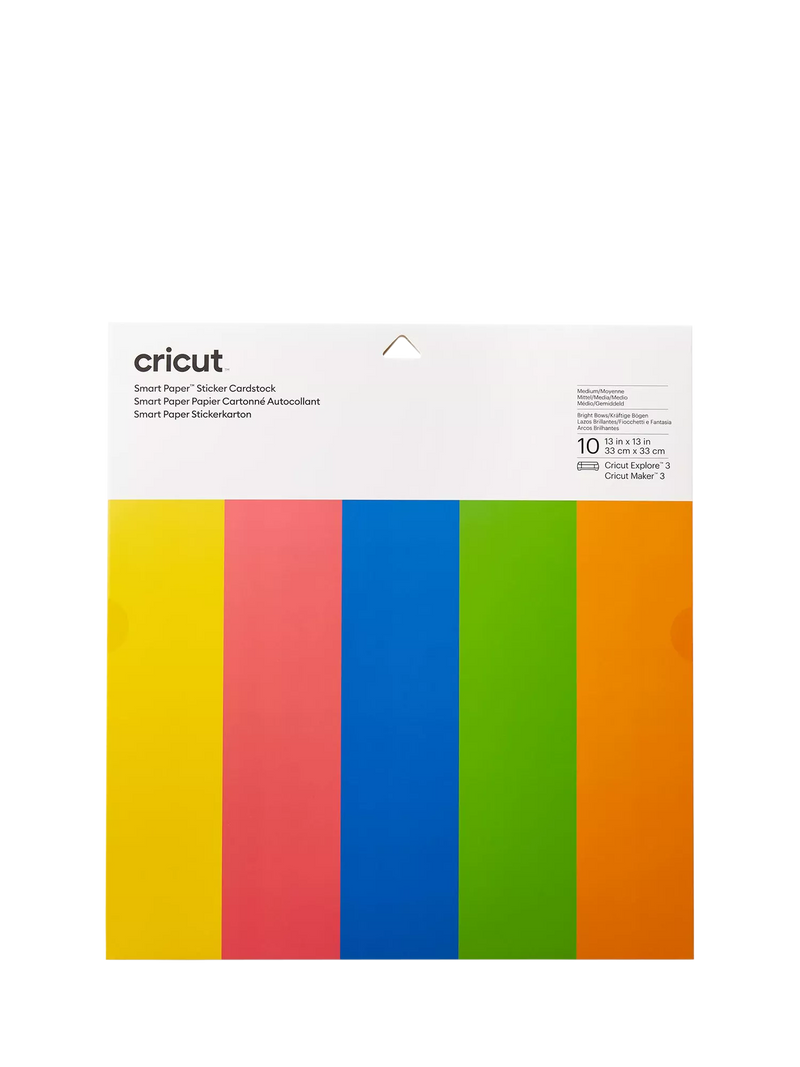 Cricut Smart Paper Sticker Cardstock 10 Sheets 30.5cm x 30.5cm