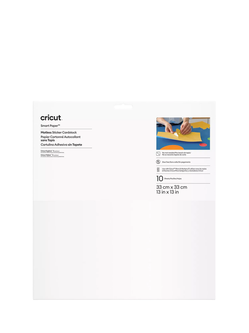 Cricut Smart Paper Sticker Cardstock 10 sheets, UK version