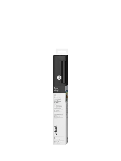 John Lewis Cricut Smart Vinyl Matless Removable Vinyl Black 91cm- Buy online at McGrocer